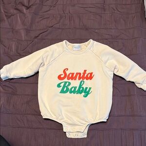 Santa Baby Cream One Piece